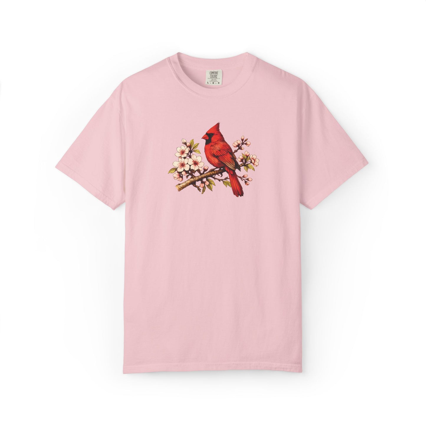 Cardinal Botanical Tee | Vintage Bird Art Shirt | Bird Watcher Gift