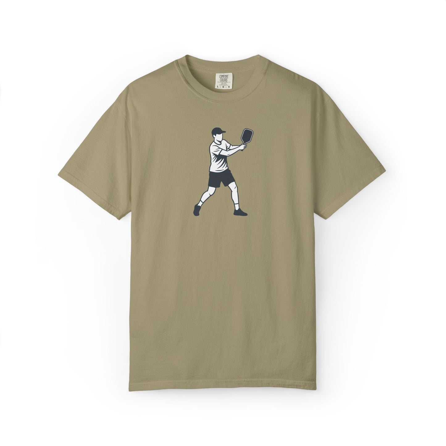 Pickleball Player Silhouette Tee Pickler Minimalist Men's Graphic Shirt