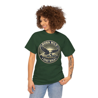 Eagle Ranger Patch Graphic Tee | Mid-Century Outdoor Shirt | Born Wild Stay Wild Unisex