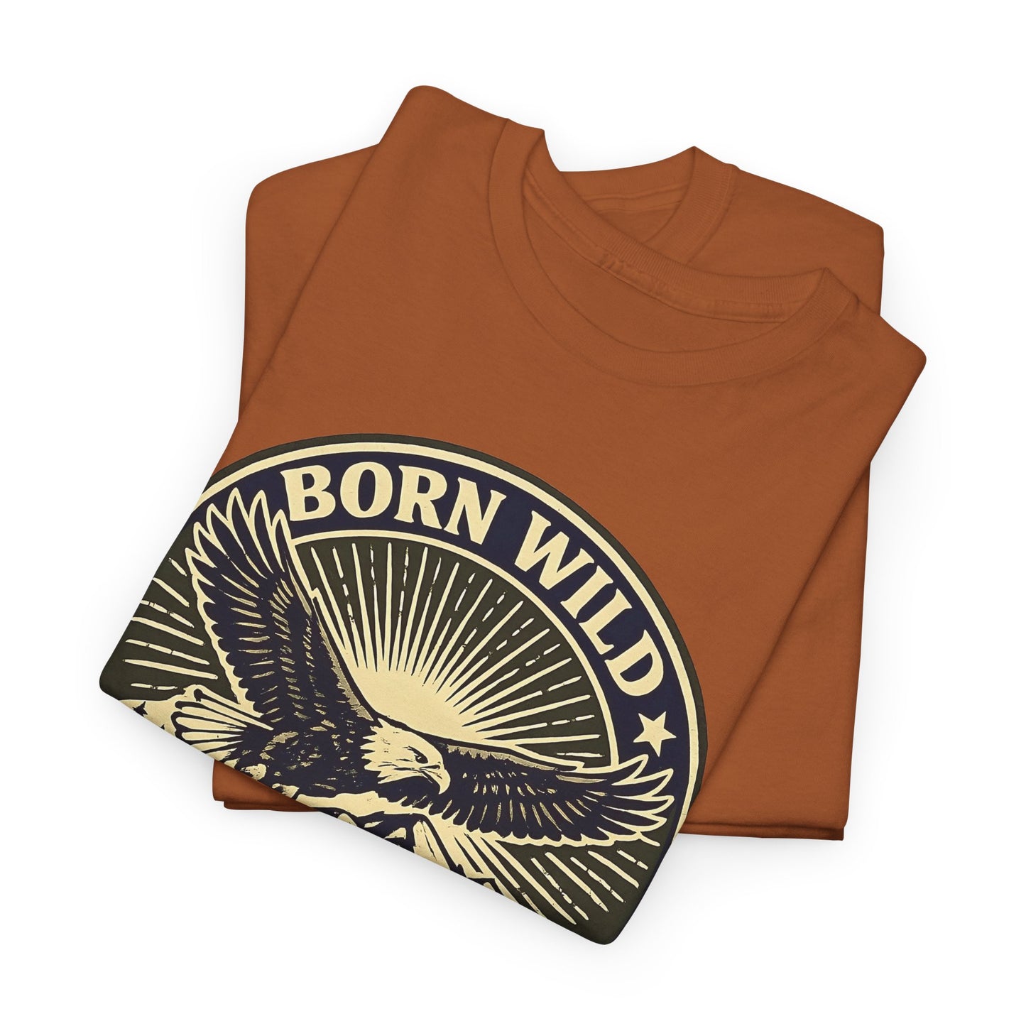 Eagle Ranger Patch Graphic Tee | Mid-Century Outdoor Shirt | Born Wild Stay Wild Unisex