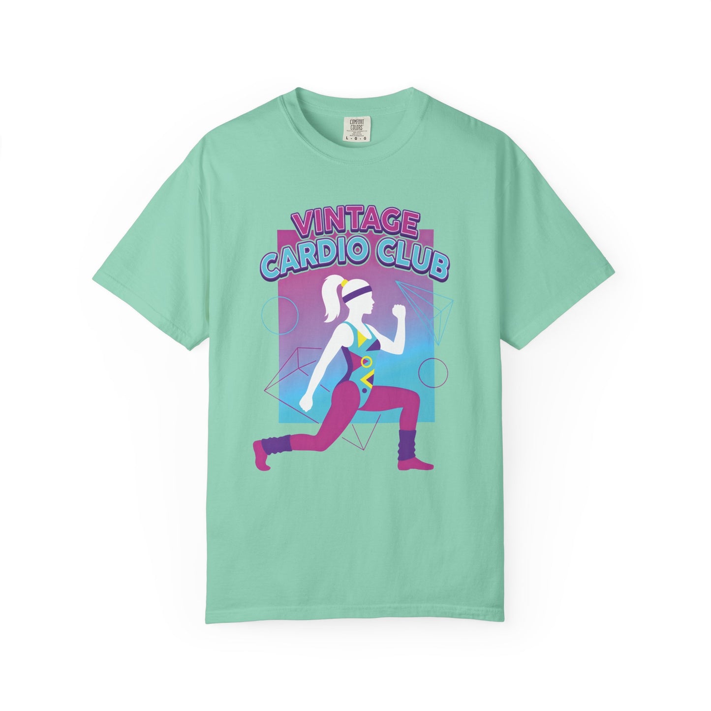 Vintage Cardio Club Retro 80s Lunge Graphic Tee | Workout Shirt Women