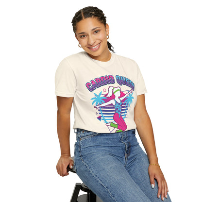 Cardio Queen Retro 80s Aerobics Graphic Tee | Vintage Workout Shirt Women