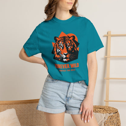 Tiger Forever Wild Conservation Tee | Protect the Wild Shirt | Endangered Animal Gift