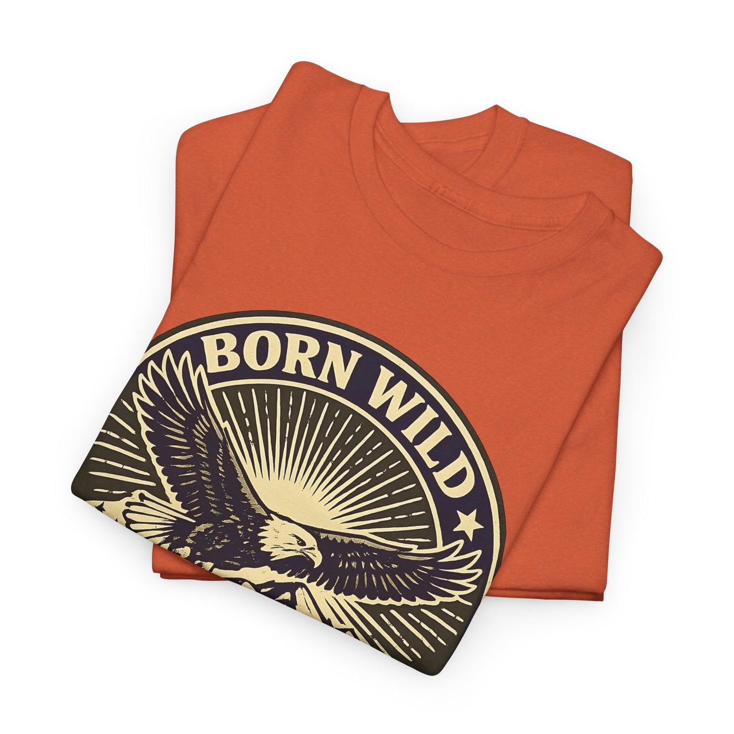 Eagle Ranger Patch Graphic Tee | Mid-Century Outdoor Shirt | Born Wild Stay Wild Unisex