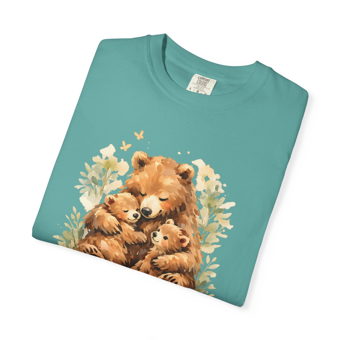 Mother Bear and Cubs Watercolor Tee | Wildlife Art Shirt | Mother Nature Gift | Unisex
