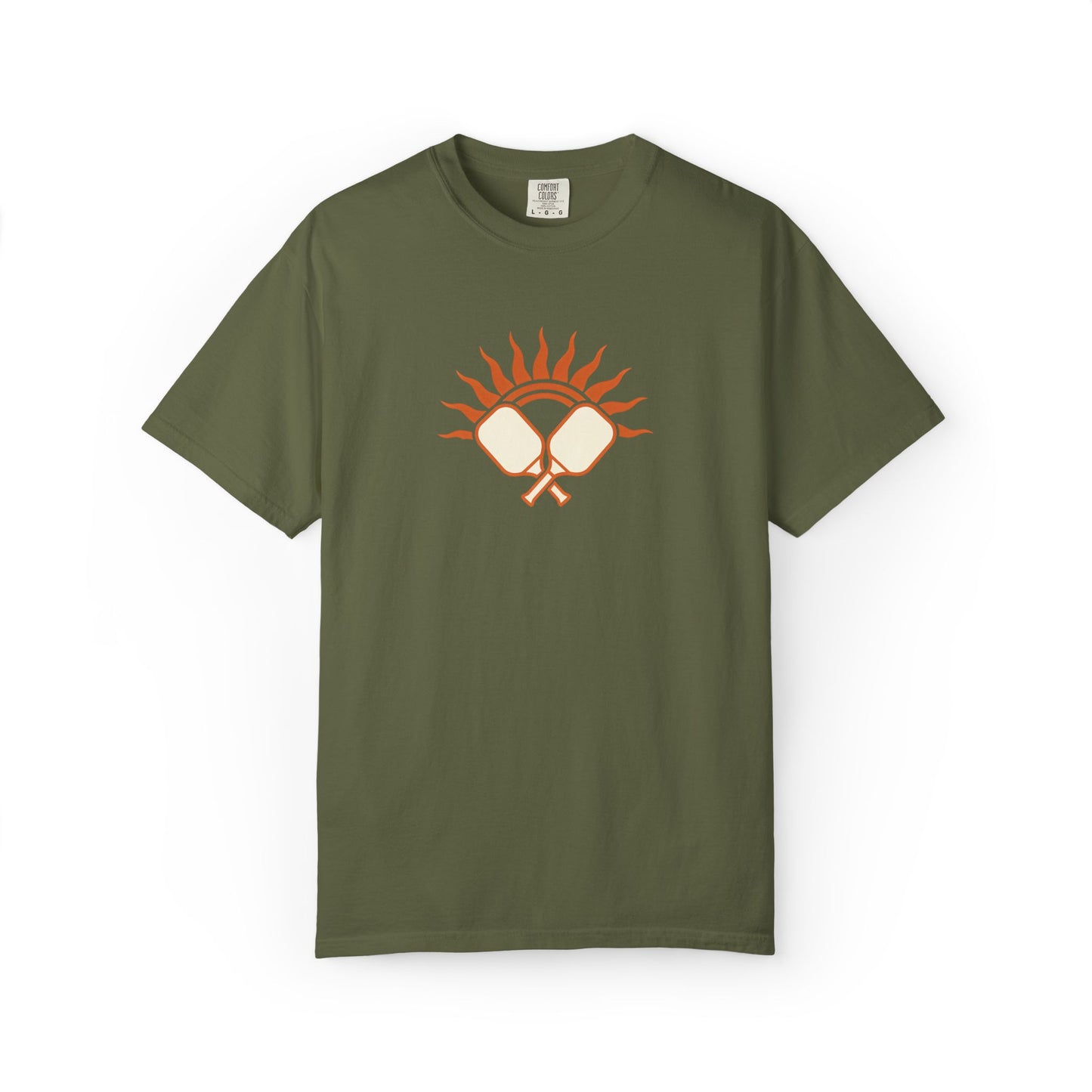 Pickleball Sun Badge Tee Pickler Vintage Minimalist Unisex Shirt