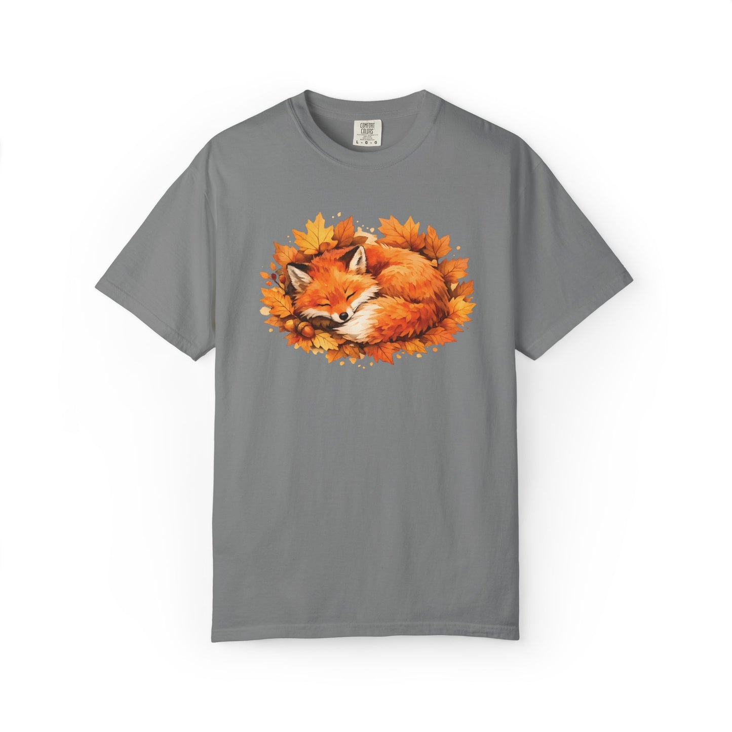 Sleeping Fox Watercolor Graphic Tee | Cozy Woodland Animal Shirt | Nature Lover Gift