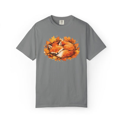 Sleeping Fox Watercolor Graphic Tee | Cozy Woodland Animal Shirt | Nature Lover Gift