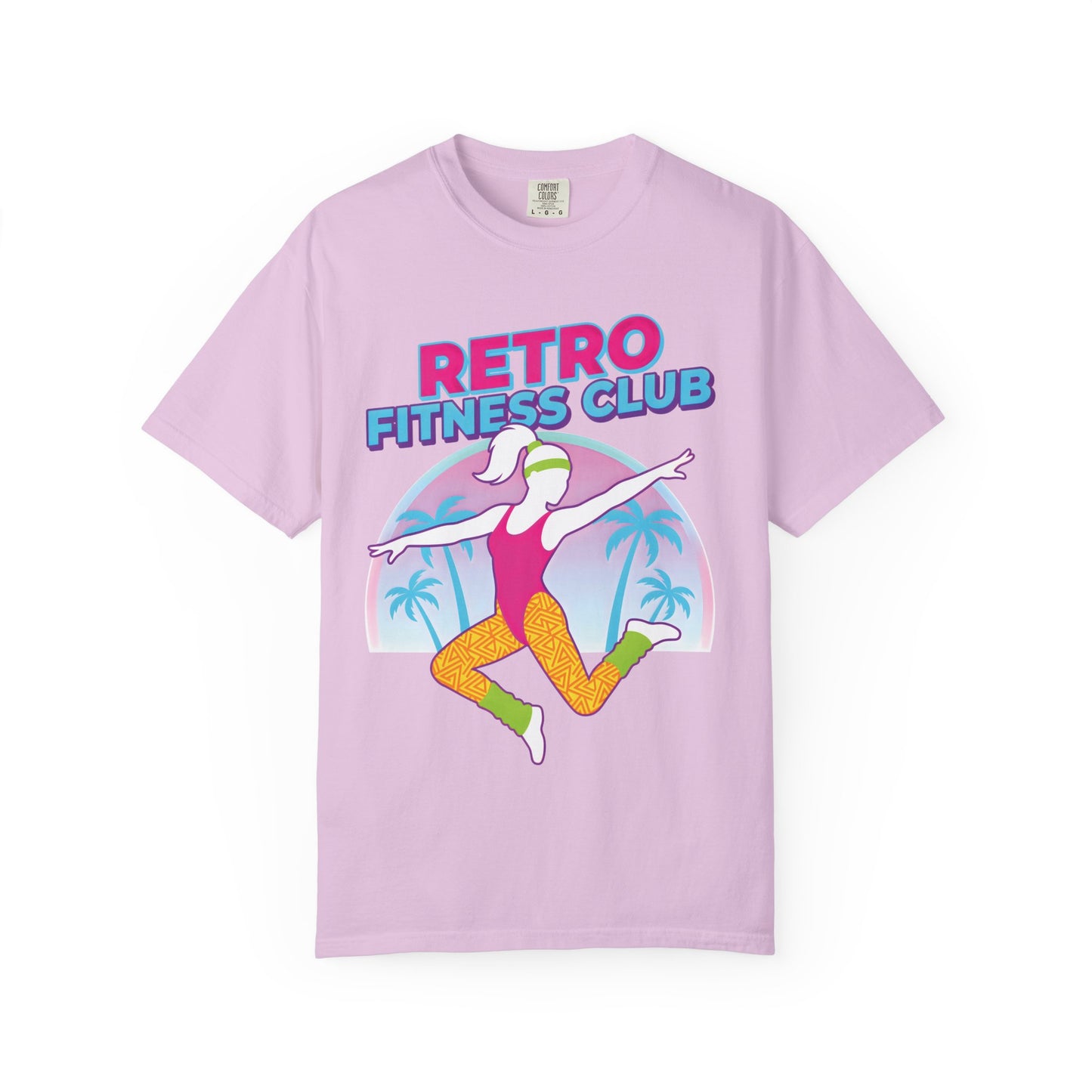 Retro Fitness Club 80s Aerobics Graphic Tee | Vintage Gym Shirt Women