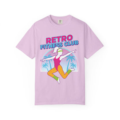 Retro Fitness Club 80s Aerobics Graphic Tee | Vintage Gym Shirt Women