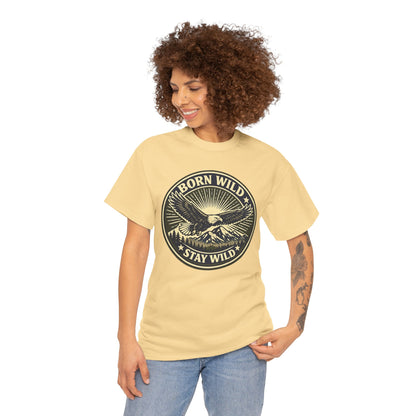 Eagle Ranger Patch Graphic Tee | Mid-Century Outdoor Shirt | Born Wild Stay Wild Unisex