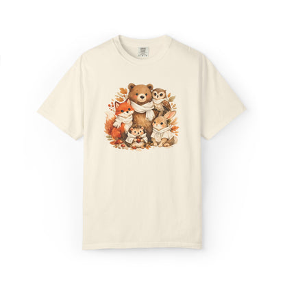 Woodland Friends Watercolor Tee | Forest Animal Gift Shirt | Wildlife Art | Nature Lover