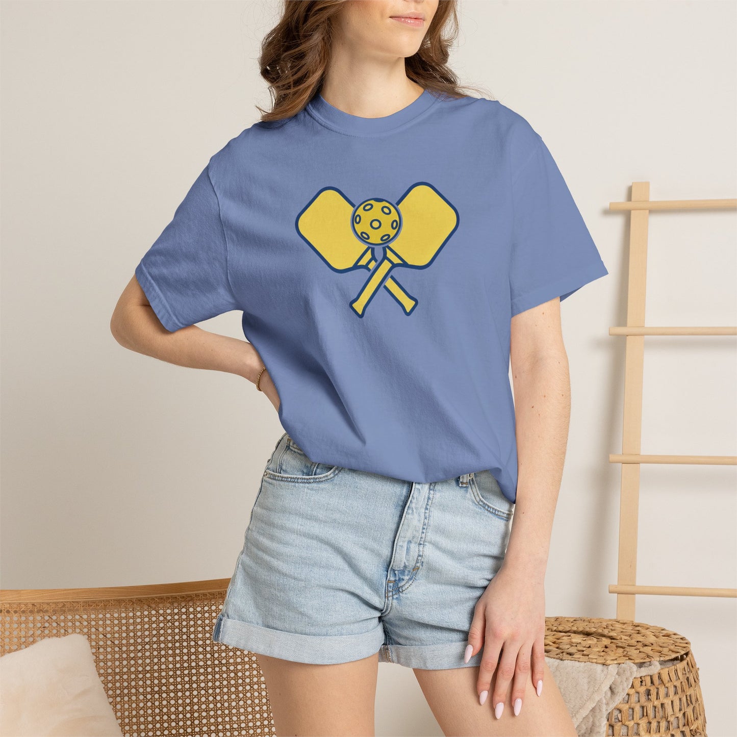 Pickleball Crossed Paddles Tee Pickler Minimalist Graphic Unisex Shirt
