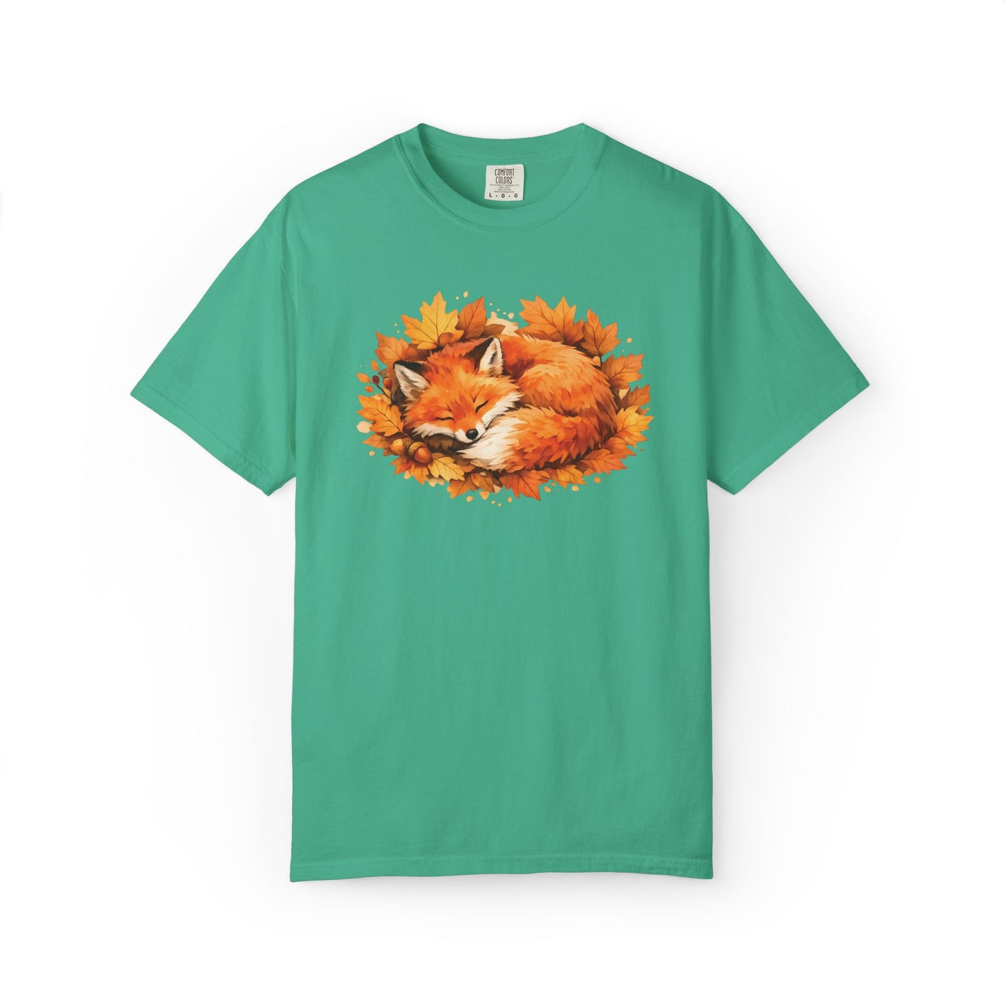 Sleeping Fox Watercolor Graphic Tee | Cozy Woodland Animal Shirt | Nature Lover Gift