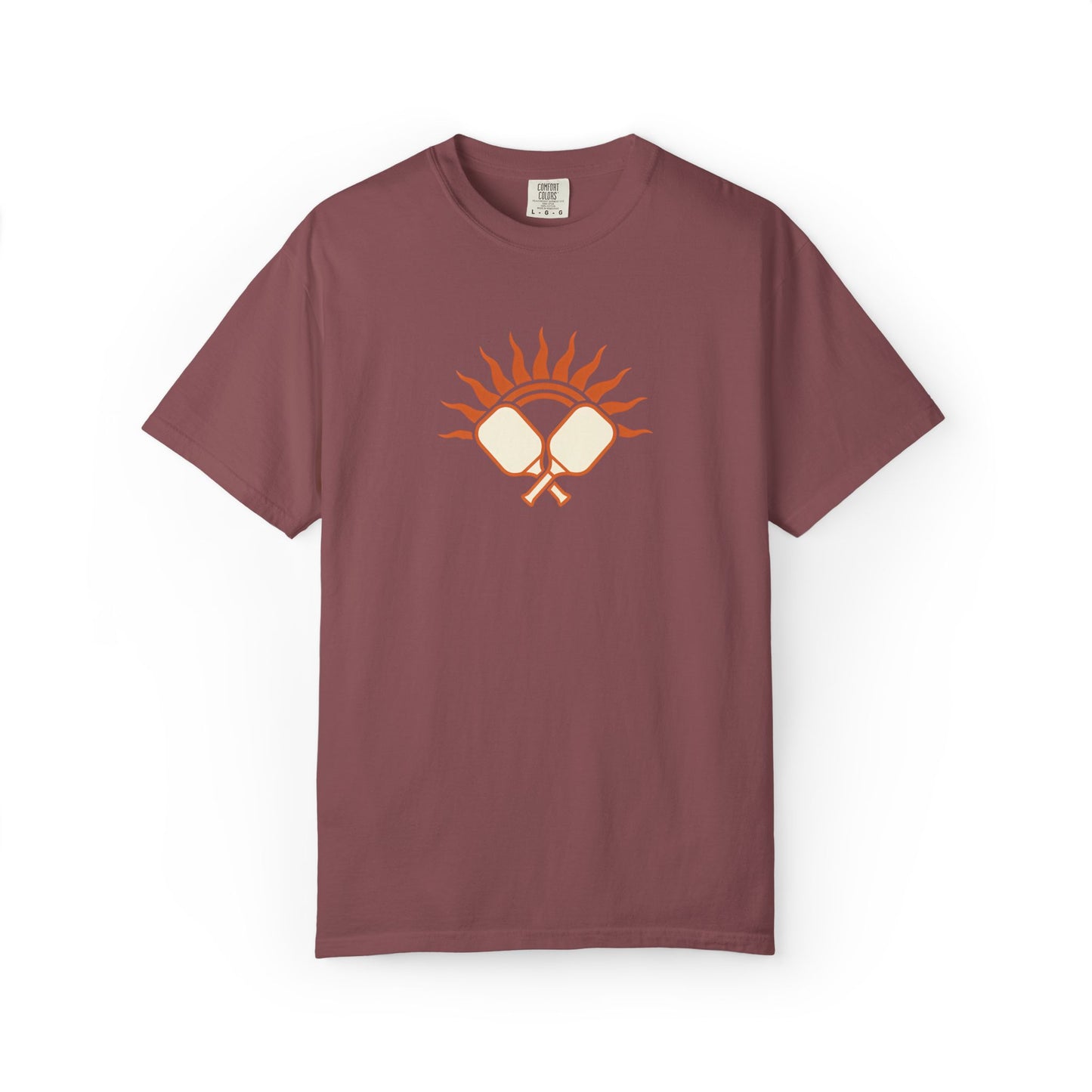 Pickleball Sun Badge Tee Pickler Vintage Minimalist Unisex Shirt