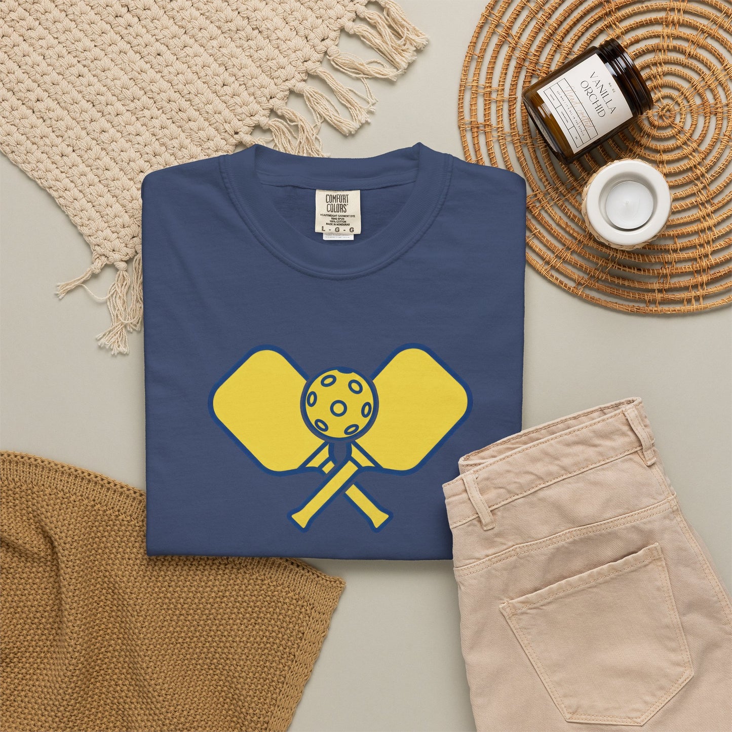 Pickleball Crossed Paddles Tee Pickler Minimalist Graphic Unisex Shirt