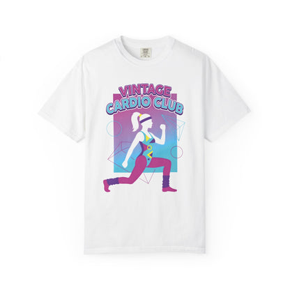 Vintage Cardio Club Retro 80s Lunge Graphic Tee | Workout Shirt Women