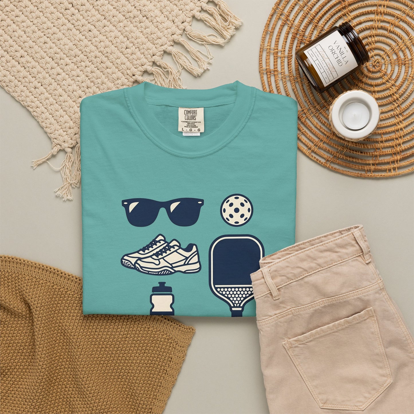 Pickleball Essentials Icon Tee Minimalist Pickler Sport Unisex Graphic Shirt
