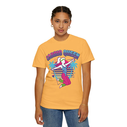 Cardio Queen Retro 80s Aerobics Graphic Tee | Vintage Workout Shirt Women