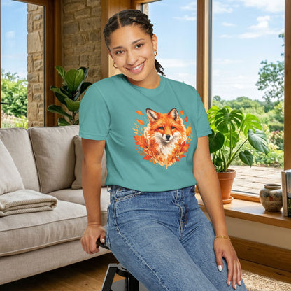 Watercolor Fox Graphic Tee | Autumn Wildlife Art Shirt | Nature Lover Gift | Unisex