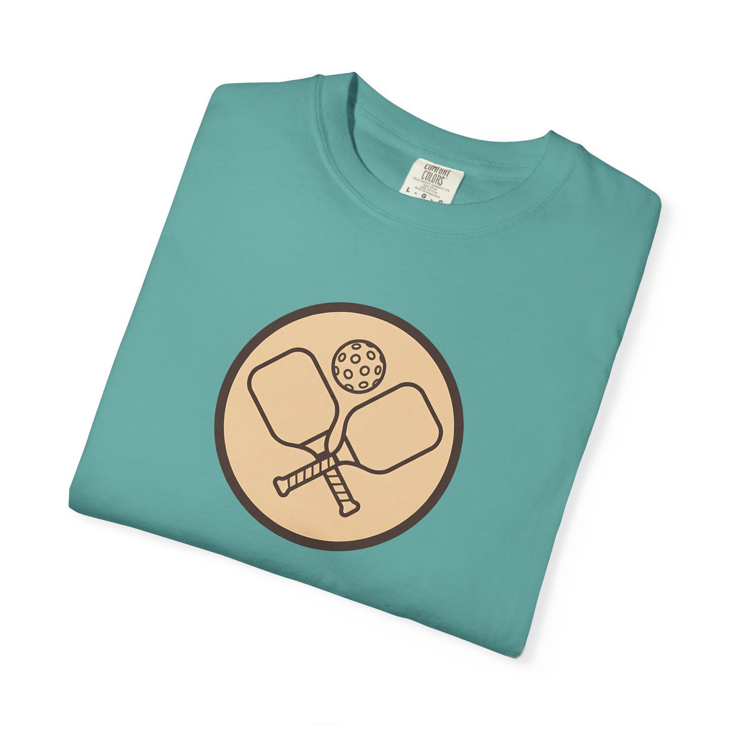 Vintage Pickleball Badge Tee Pickler Crest Minimalist Unisex Shirt