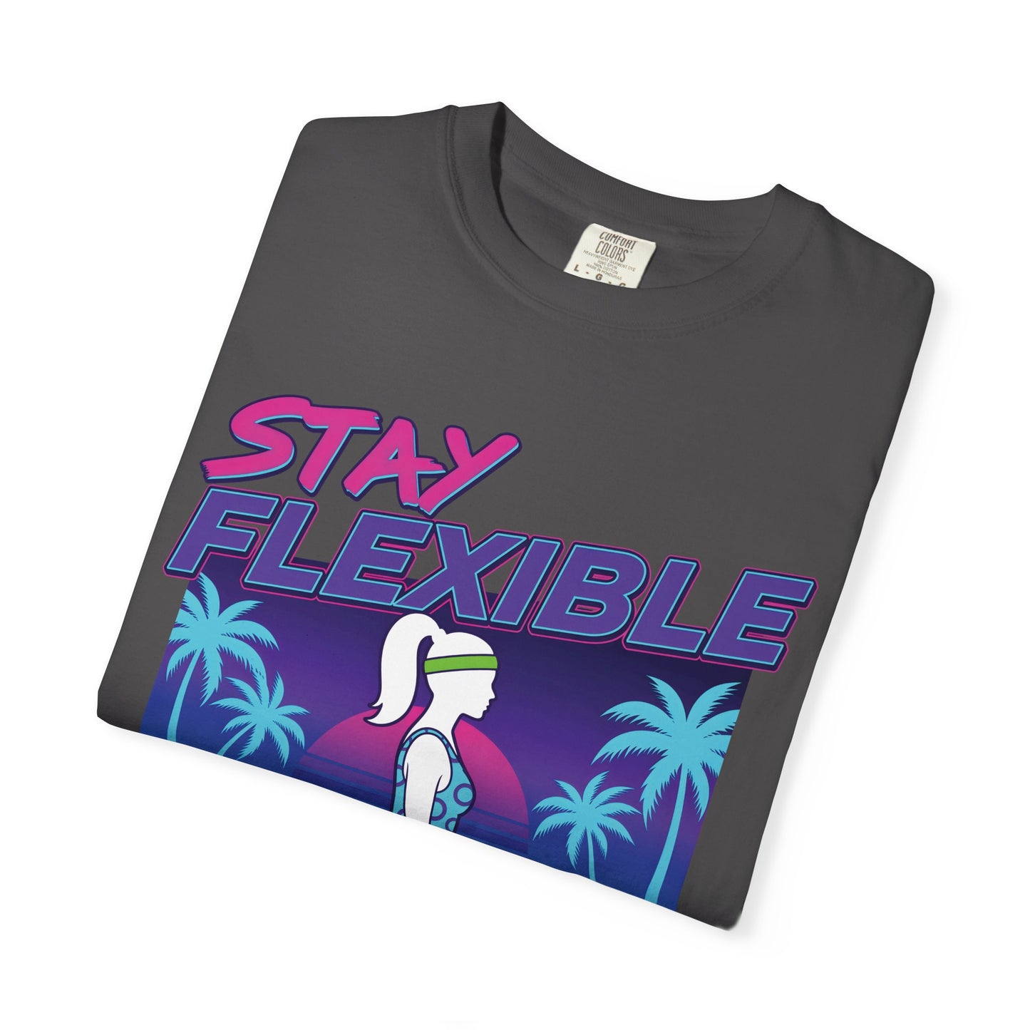 Stay Flexible Retro 80s Splits Aerobics Tee | Vintage Gym Shirt Women