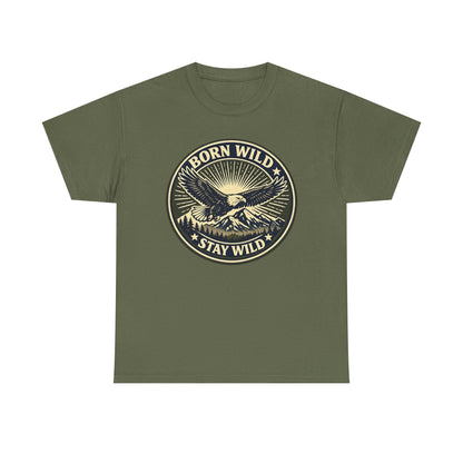 Eagle Ranger Patch Graphic Tee | Mid-Century Outdoor Shirt | Born Wild Stay Wild Unisex