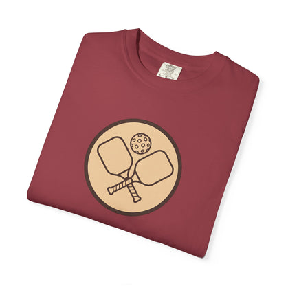 Vintage Pickleball Badge Tee Pickler Crest Minimalist Unisex Shirt