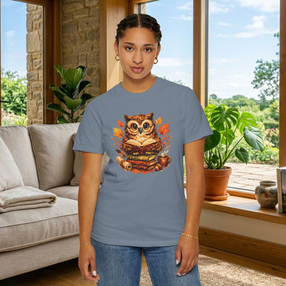 Wise Owl Watercolor Humor Tee | Book Lover Nature Shirt | Whimsical Wildlife Gift