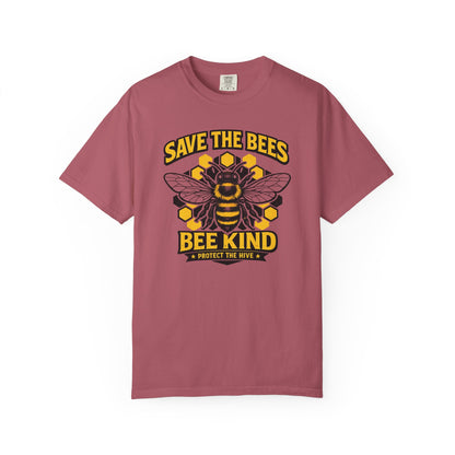 Save the Bees Graphic Tee | Bee Kind Conservation Shirt | Earth Day Gift | Nature Tee
