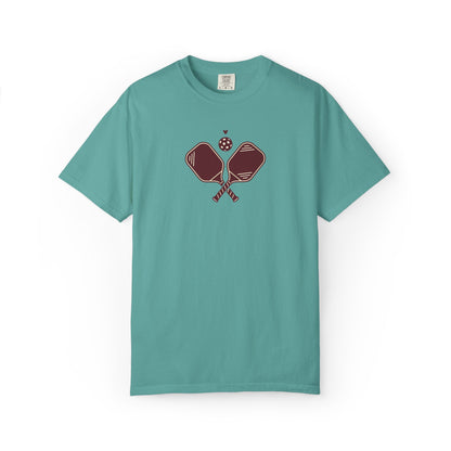 Pickleball Heart Icon Tee Pickler Love Minimalist Graphic Unisex Shirt