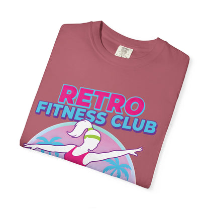 Retro Fitness Club 80s Aerobics Graphic Tee | Vintage Gym Shirt Women