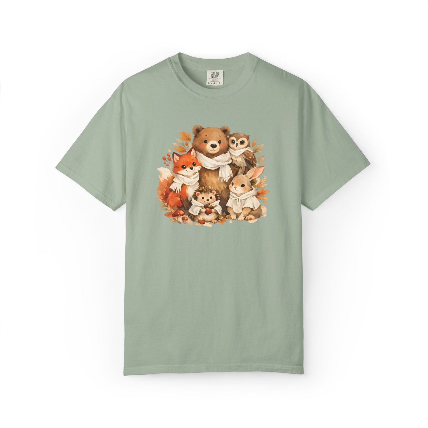 Woodland Friends Watercolor Tee | Forest Animal Gift Shirt | Wildlife Art | Nature Lover