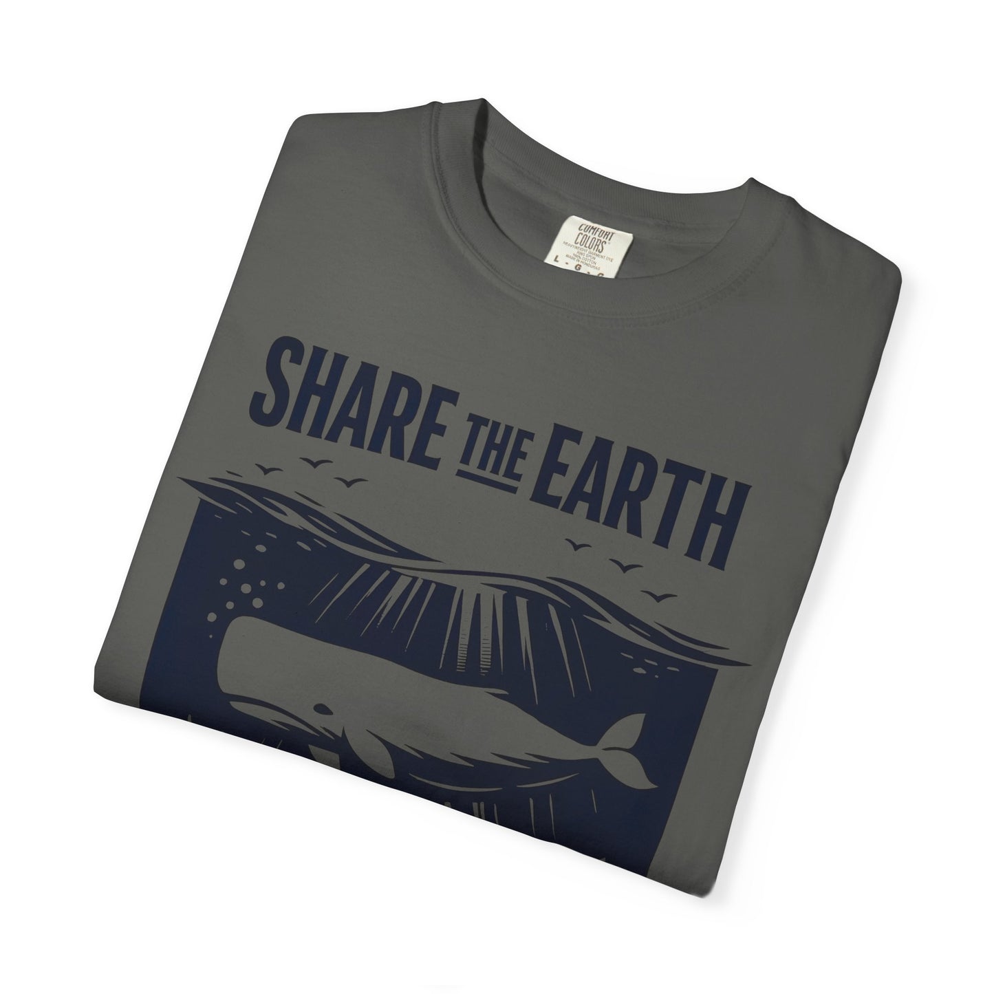 Whale Conservation Tee | Share the Earth Graphic Shirt | Ocean Wildlife Gift | Unisex