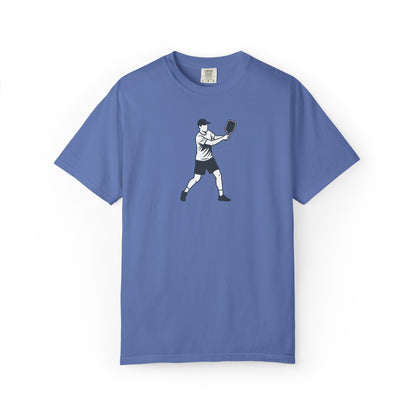 Pickleball Player Silhouette Tee Pickler Minimalist Men's Graphic Shirt