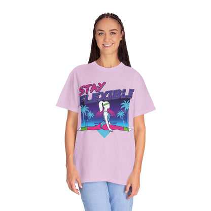 Stay Flexible Retro 80s Splits Aerobics Tee | Vintage Gym Shirt Women