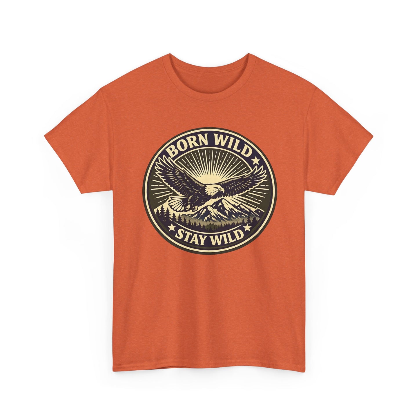 Eagle Ranger Patch Graphic Tee | Mid-Century Outdoor Shirt | Born Wild Stay Wild Unisex