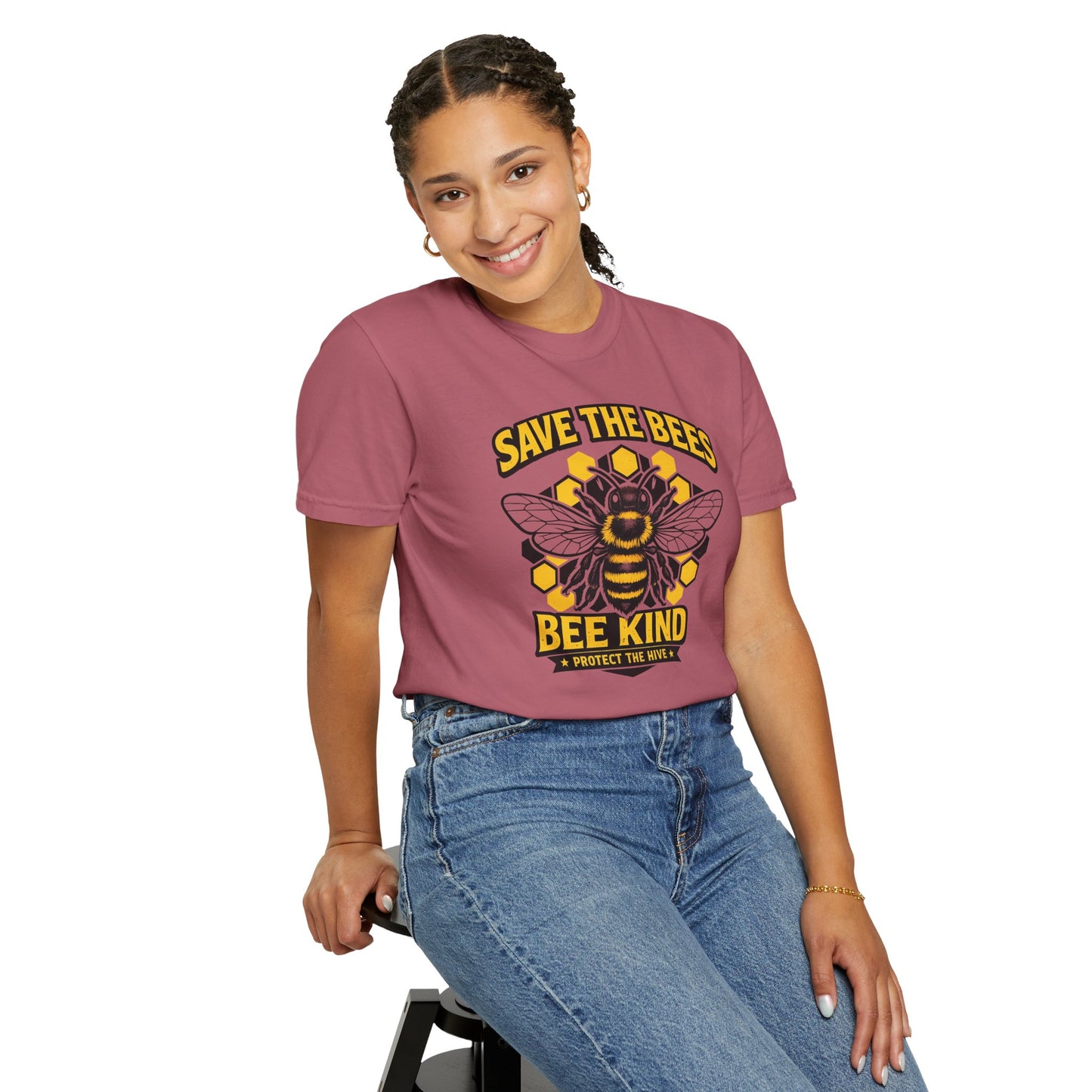 Save the Bees Graphic Tee | Bee Kind Conservation Shirt | Earth Day Gift | Nature Tee