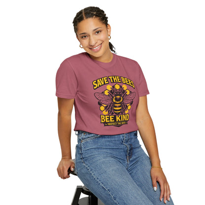 Save the Bees Graphic Tee | Bee Kind Conservation Shirt | Earth Day Gift | Nature Tee