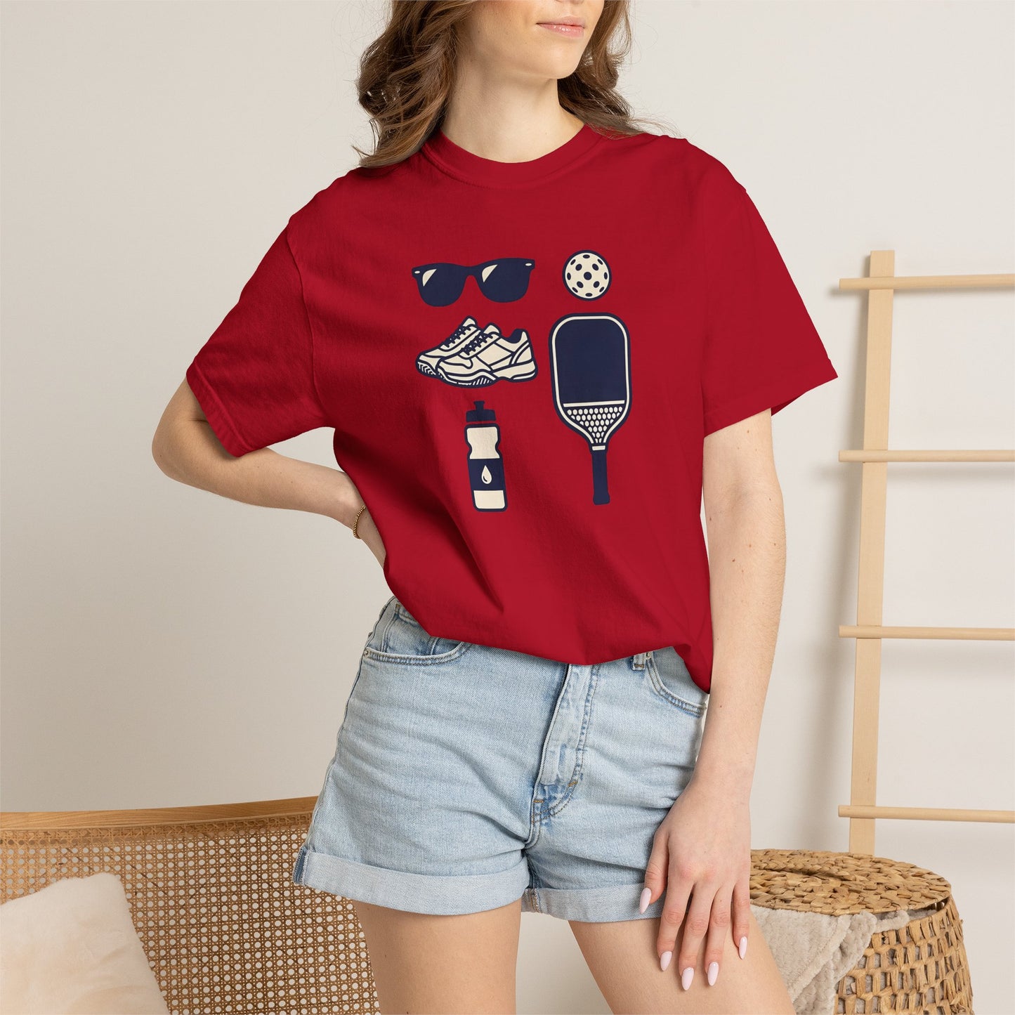 Pickleball Essentials Icon Tee Minimalist Pickler Sport Unisex Graphic Shirt