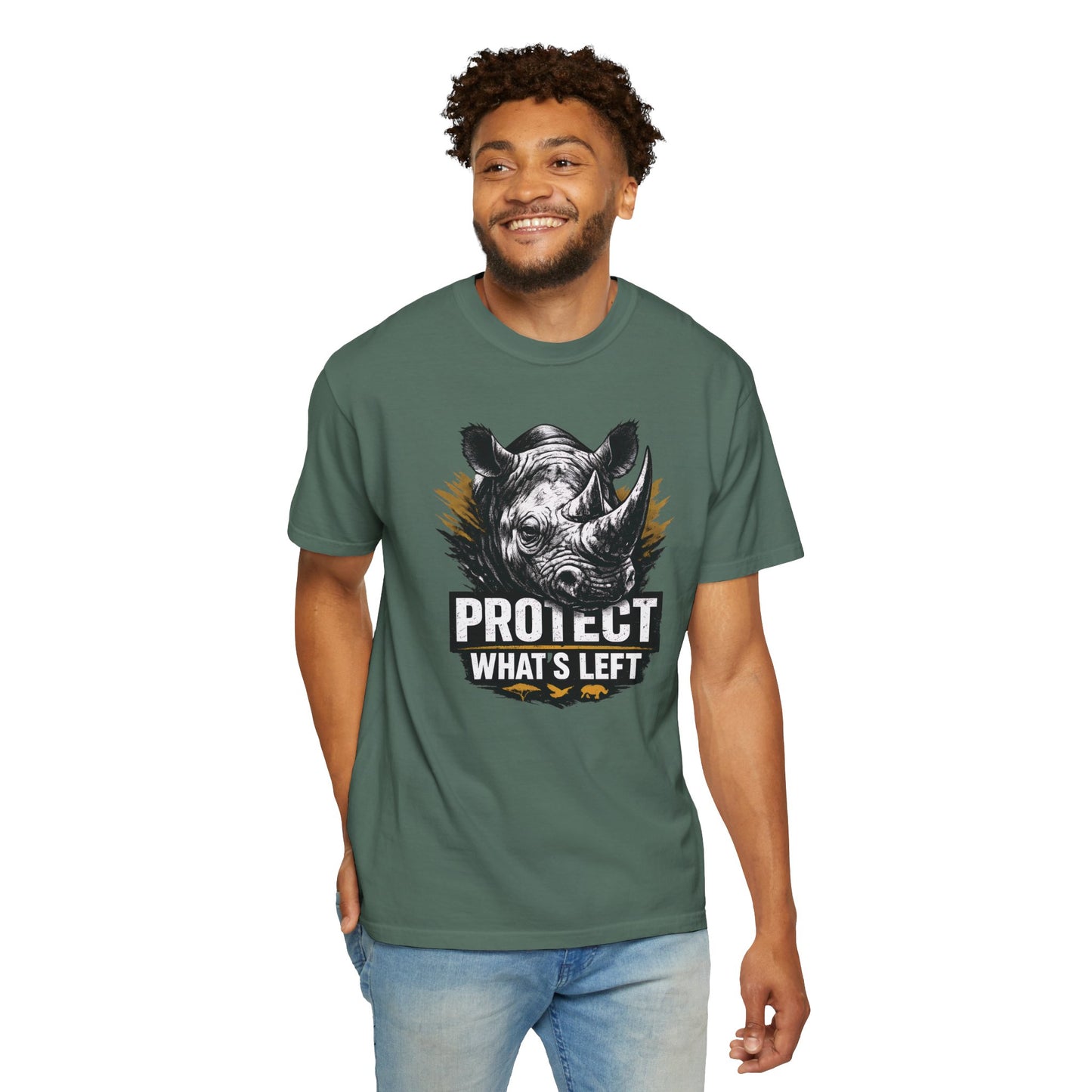 Black Rhino Conservation Tee | Protect What's Left | Endangered Species Shirt | Unisex