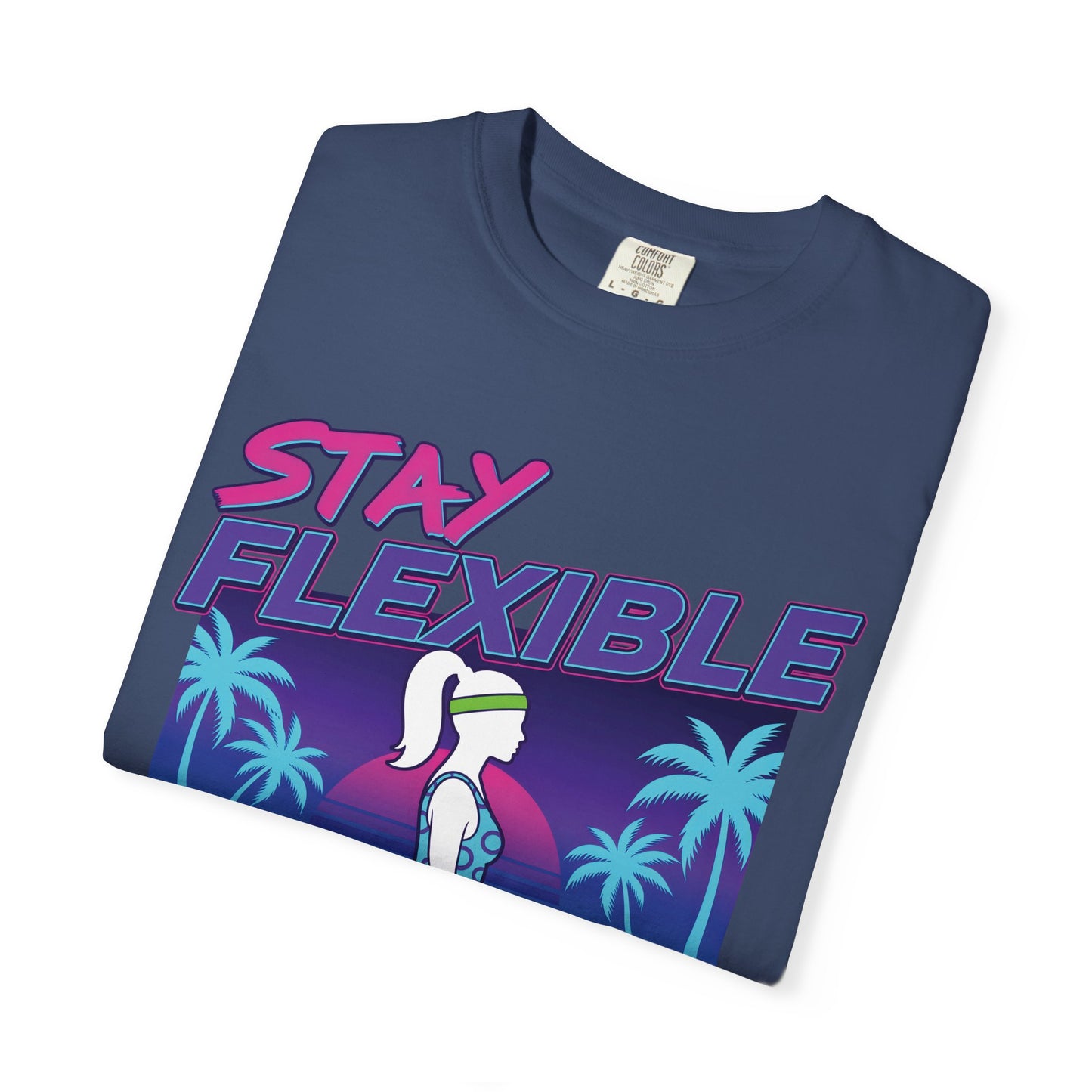 Stay Flexible Retro 80s Splits Aerobics Tee | Vintage Gym Shirt Women
