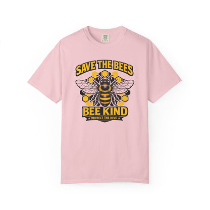 Save the Bees Graphic Tee | Bee Kind Conservation Shirt | Earth Day Gift | Nature Tee