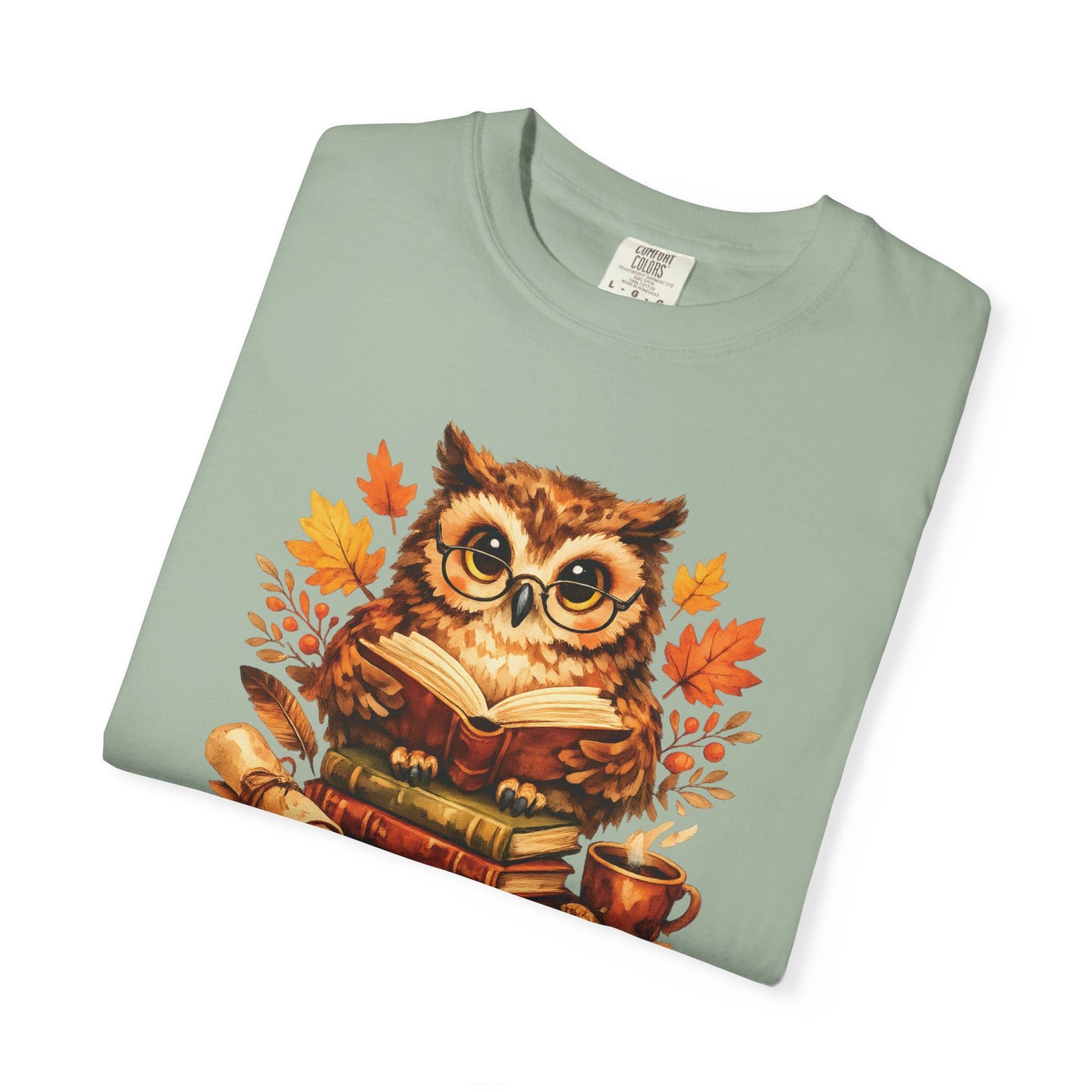 Wise Owl Watercolor Humor Tee | Book Lover Nature Shirt | Whimsical Wildlife Gift
