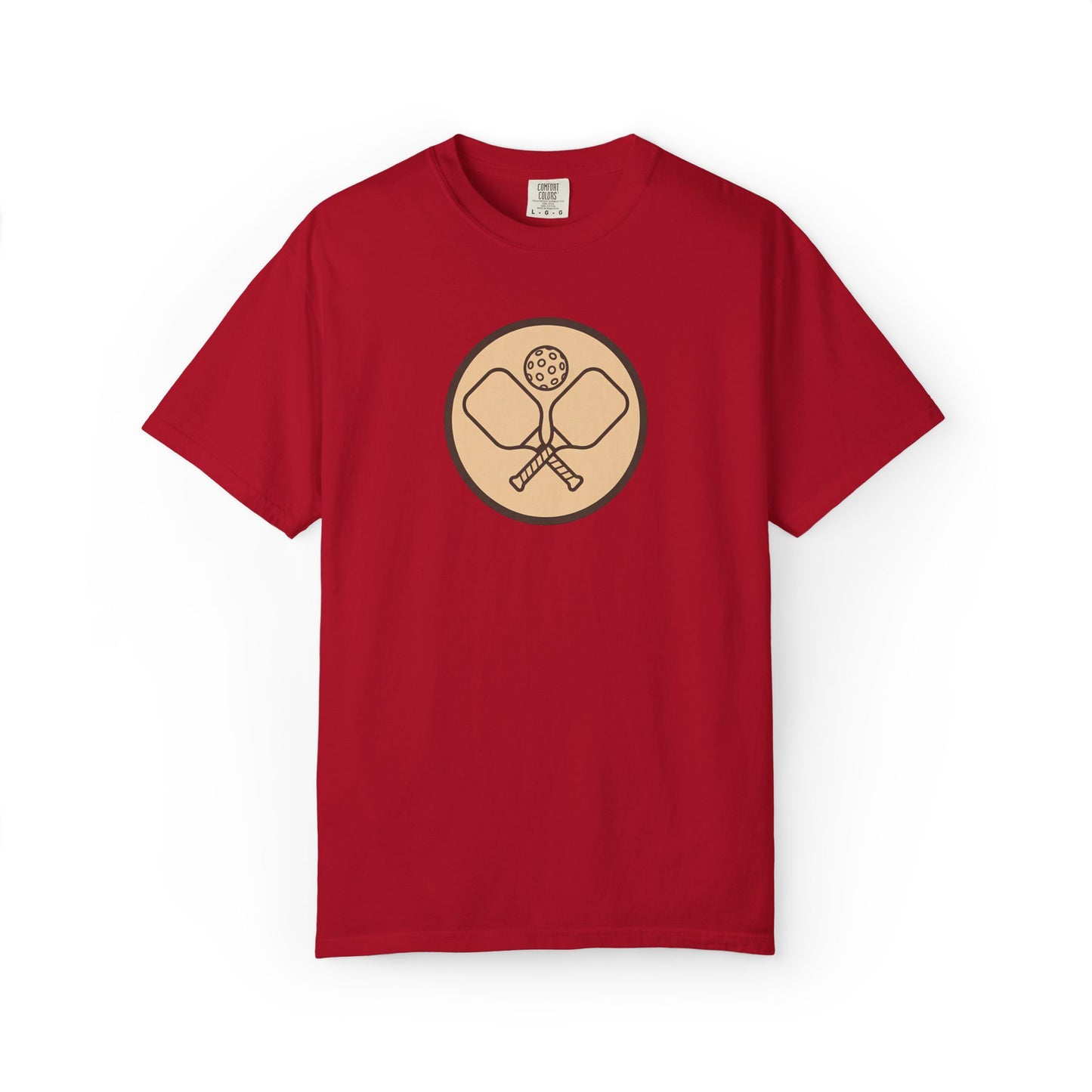 Vintage Pickleball Badge Tee Pickler Crest Minimalist Unisex Shirt
