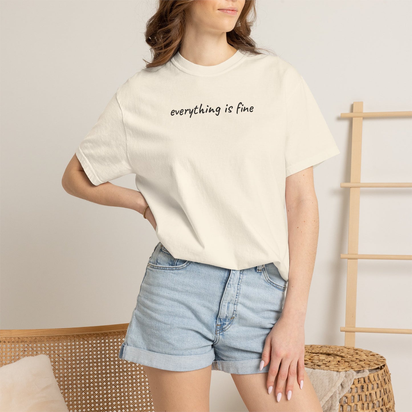 Everything is fine tee | being a mother is a blessing | mother's day gift tee