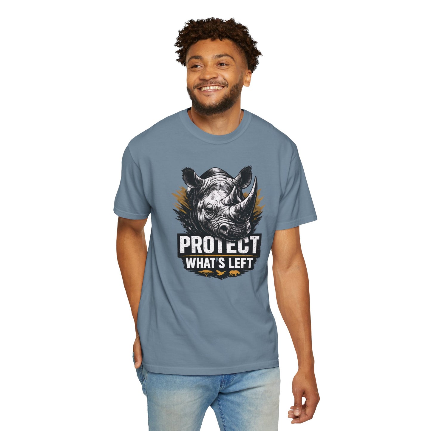 Black Rhino Conservation Tee | Protect What's Left | Endangered Species Shirt | Unisex