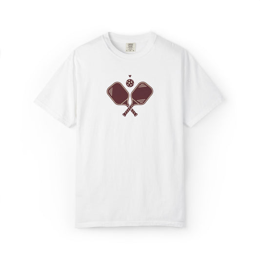 Pickleball Heart Icon Tee Pickler Love Minimalist Graphic Unisex Shirt
