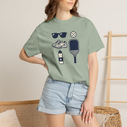 Pickleball Essentials Icon Tee Minimalist Pickler Sport Unisex Graphic Shirt
