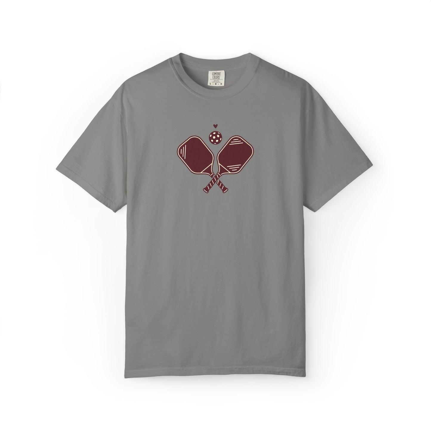 Pickleball Heart Icon Tee Pickler Love Minimalist Graphic Unisex Shirt